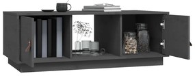 Mesa de centro 100x50x35 cm pinho maciço cinza