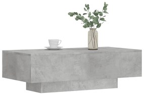 Mesa de centro 100x49,5x31cm derivados de madeira cinza cimento