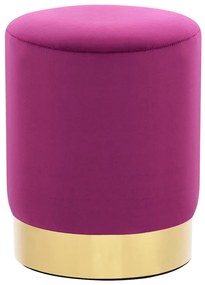 vidaXL Banco 28 x 36 cm veludo roxo e dourado