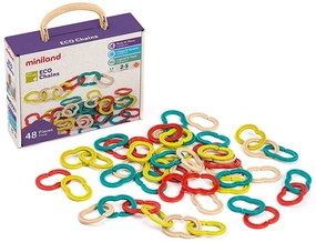 Jogo Miniland Conjunto de Elos 48 Pecas Material Eco Friendly 240x190x80 mm