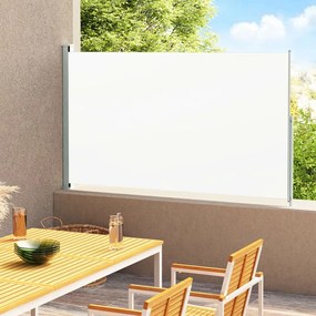 vidaXL Toldo lateral retrátil para pátio 200x300 cm creme