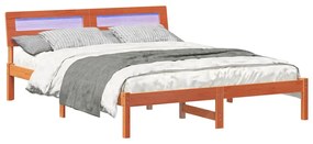 Estrutura da Cama Castanho-mel 160 x 200 cm