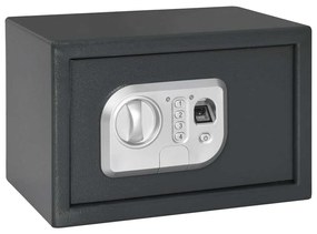 vidaXL Cofre Electrónico Digital com Fechadura de Impressão Digital 20x31x20 cm em Aço