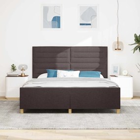 Cama vidaXL Castanho 180x200 cm Tecido