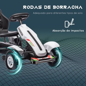 HOMCOM Kart a Pedais para Crianças Kart a Pedais Infantil com Assento