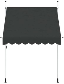 Toldo retrátil manual 200 cm antracite