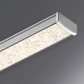 Candeeiro de teto LED Tigull com 4 lâmpadas 46 x 46 x 10 cm Prateado