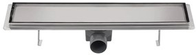 Dreno de chuveiro linear 530x140 mm aço inoxidável