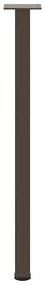 Pés de mesa de console 4 peças aço natural 72-74 cm aço