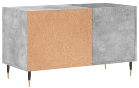 Armário p/ discos 85x38x48 cm deriv. madeira cinzento-cimento