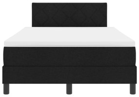 Cama Box com Colchão Preto 120x200 cm Tecido