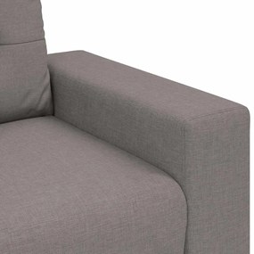 Conjunto de Sofá com Almofadas de Tecido Taupe