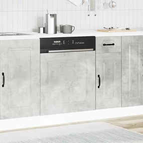Painel máquina lavar louça Kalmar 60x1,5x67 cm cinza cimento