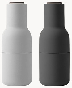 Moinho de sal e pimenta com tampa em madeira de nogueira Bottle Grinders, 2 uni.