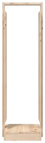 Suporte de lenha 33,5x30x110 cm pinho maciço