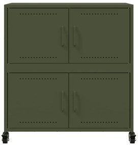 Aparador 68x39x72 cm aço verde-azeitona