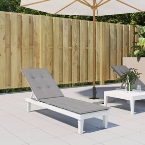 vidaXL Almofadão para cadeira de terraço (75+105)x50x4 cm cinzento