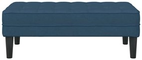 Banco vidaXL Azul 113x57x39 cm Tecido