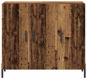 Sideboard vidaXL em Madeira Antiga 90x34x80 cm em Madeira Tecnológica