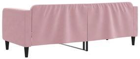 Sofá-cama 80x200 cm veludo rosa