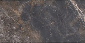 Mexen Visby Black gres vidrado rekt. G1, azulejo de chão e parede 120 x 60 cm, carving - TL428-120-060-02