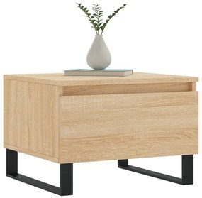 Mesas de centro 2 pcs 50x46x35cm deriv. madeira carvalho sonoma