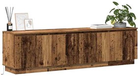 Armário de TV com LED Madeira Velha 180x38x49 cm Madeira de Engenharia