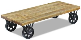 Mesa de centro madeira de mangueira 120 x 60 x 30 cm