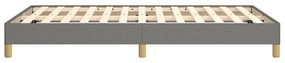 Estrutura de cama sem colchão cinza escuro 120x190 cm tecido