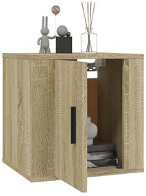 Móveis de TV de parede 2 pcs 40x34,5x40 cm carvalho sonoma