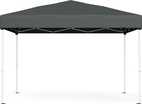 Tenda dobrável de 3 x 3 m, resistente, portátil, pavilhão para jardim cinzento