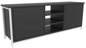 Móvel TV Otis – Branco e Antracite – 140x35,3x50,8 cm