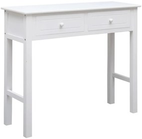 vidaXL Mesa consola 90x30x77 cm madeira branco
