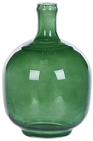 Vaso de vidro verde 24 cm PARATHA Beliani