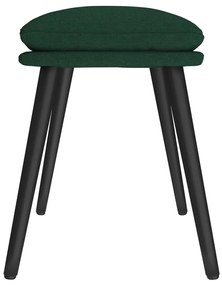 Apoio de pés 45x29,5x35 cm tecido verde-escuro