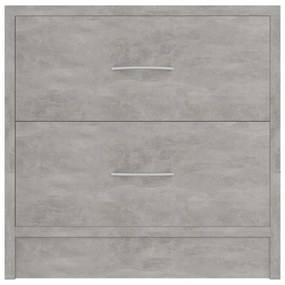 Mesa de cabeceira 40x30x40cm derivados de madeira cinza cimento