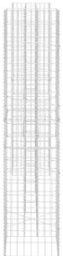Gabião em forma de H fio de aço 260x40x200 cm