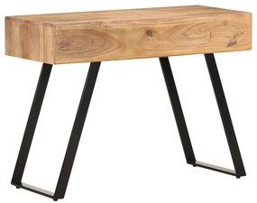 Secretária 107x45x79 cm acácia maciça com arestas vivas
