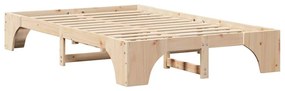Cama de Madeira de Pinho Maciça 140x190 cm da