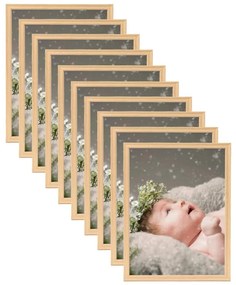 vidaXL Molduras para mesa 10 pcs 18x24 cm carvalho-claro