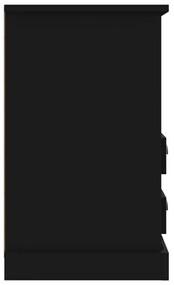 Mesas de cabeceira 2 pcs 43x36x60 cm preto