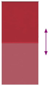 Estore de rolo 120 x 230 cm, Vermelho