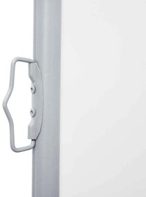 Toldo lateral retrátil para pátio 170x1200 cm creme