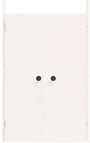 Portas cozinha p/ exterior 2 pcs 50x9x82 cm pinho maciço branco