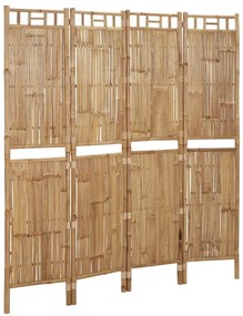 Biombo/divisória com 4 painéis 160x180 cm bambu