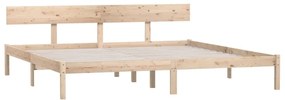Estrutura de cama super king 180x200 cm pinho maciço