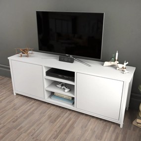 Móvel TV Otis – Branco – 140 cm x 35,3 cm x 50,8 cm