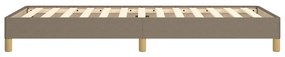 Estrutura cama sem colchão 90x200 cm tecido cinza-acastanhado