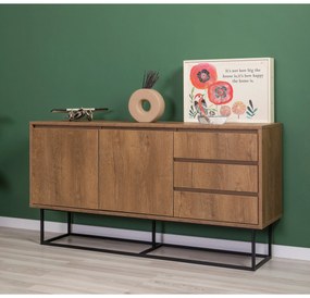Conjunto de Mobiliário de Sala de Estar Laxus – Noz Preta – Unidade de
