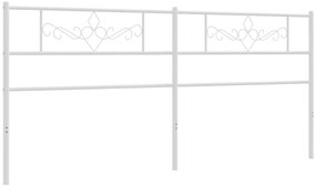 Cabeceira de cama 200 cm metal branco